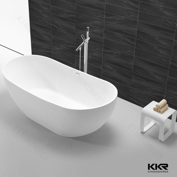 KKR high quality freestanding acrylic solid surface bathtub