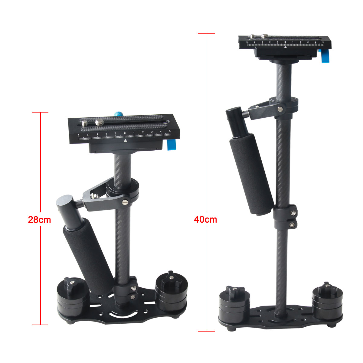 YELANGU Factory Price S40T Carbon Fiber 2840cm Handheld Mini Stabilizer for DVDSLR Other Camera