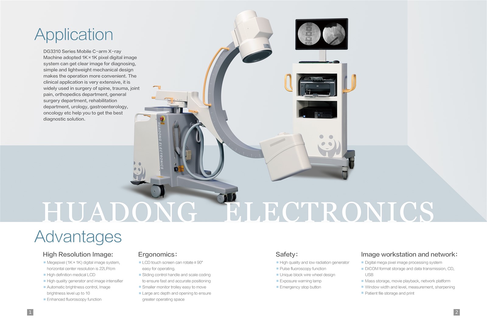 the Newhigh frequency Megapixel Mobile CArm Xray Imaging System