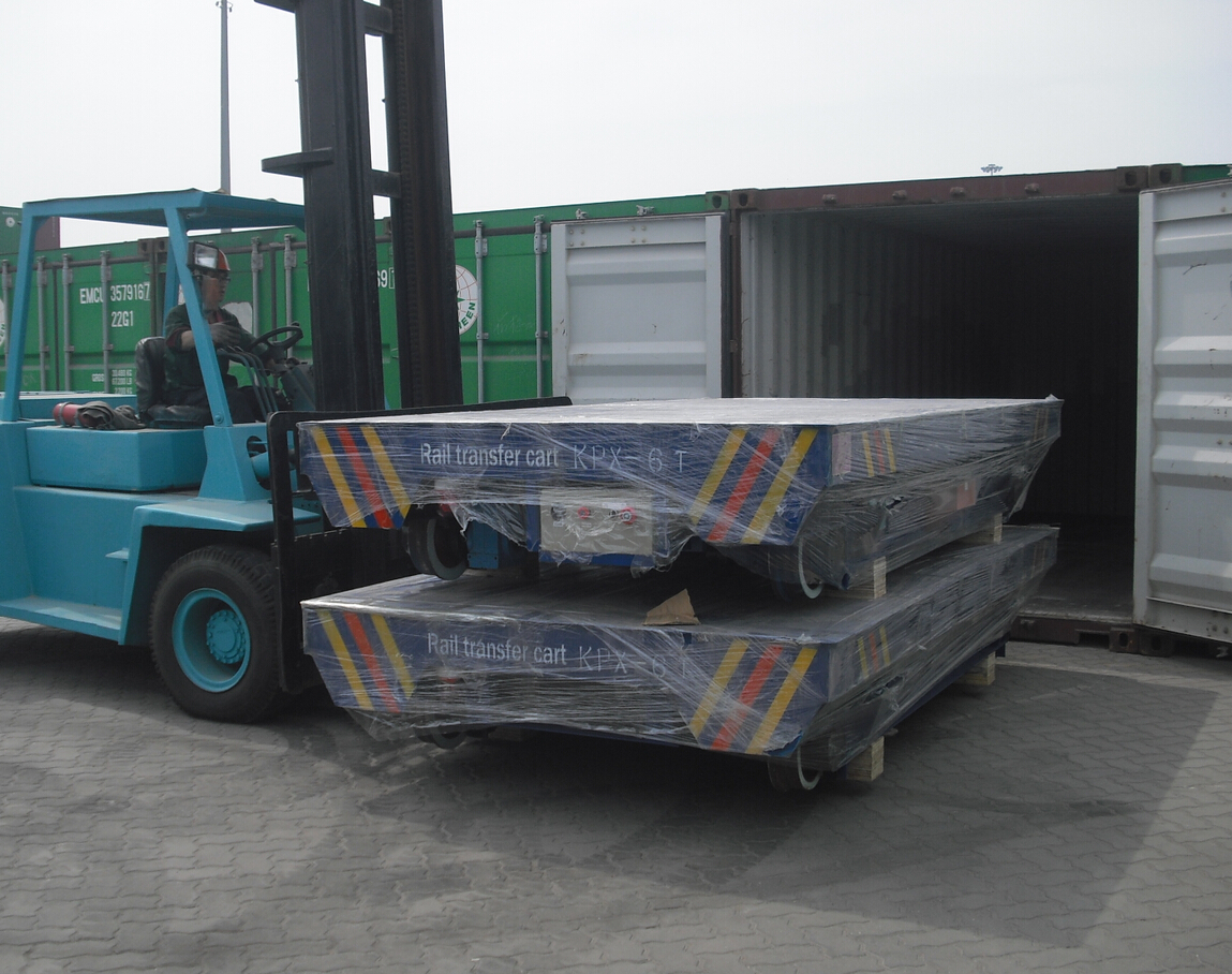 Elctric rail transfer cart coil car cargo handling trolley for sale