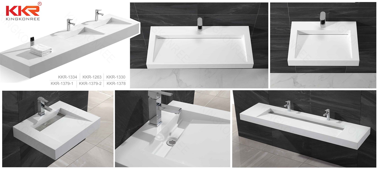 KKR artificial stone solid surface hand wash basin