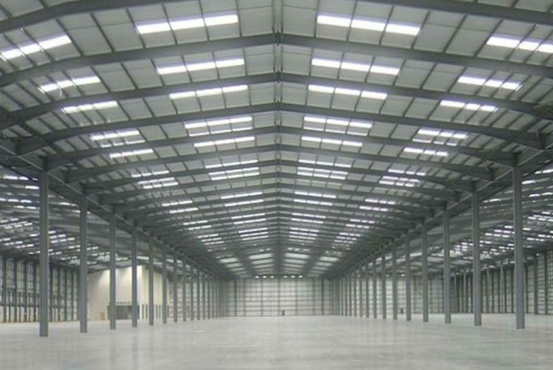 Low cost prefab two story steel structure warehouse made in china