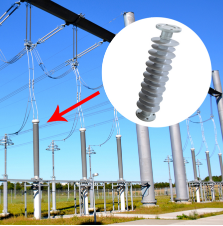 40kV800kV High Voltage composite Station Post Insulator