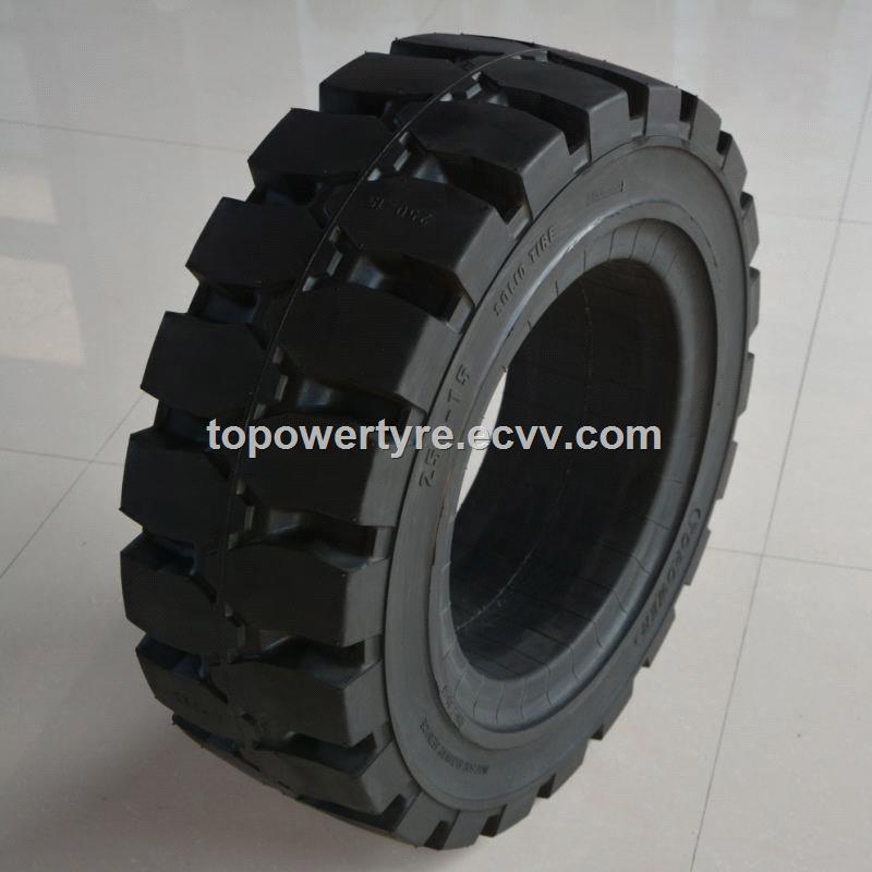 China large solid tire factory pneumatic solid tyre 25015