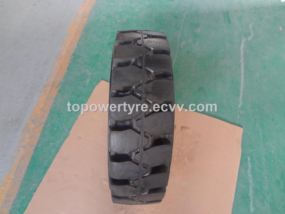 Pneumatic rim forklift solid tyre 75015