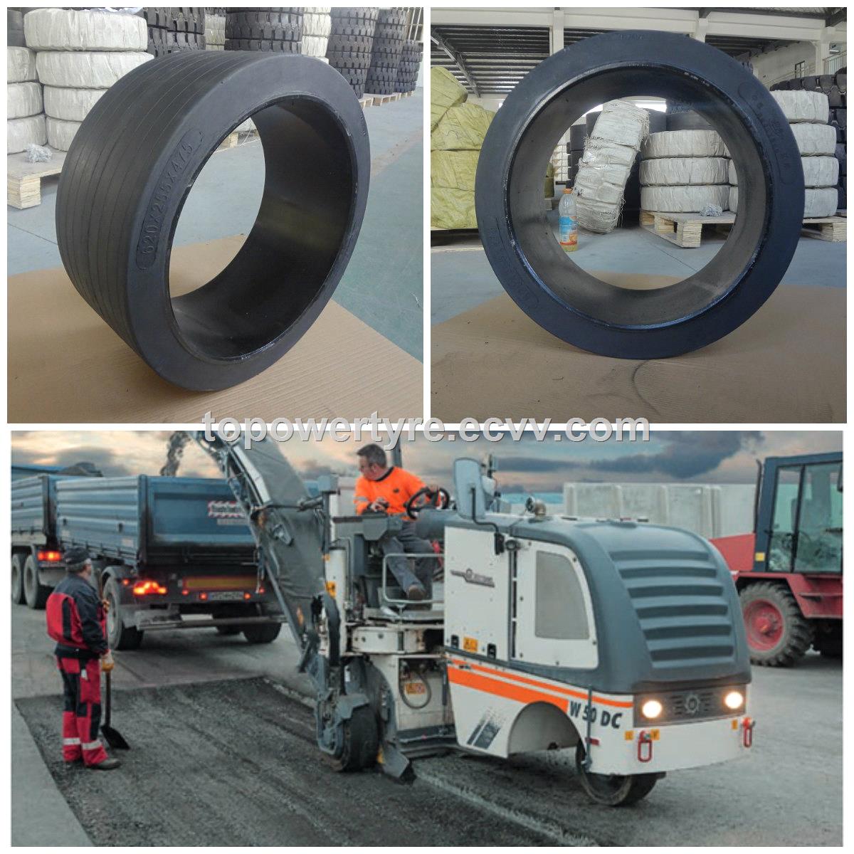 China manufacturer 620255475 solid tire for W500 Wirtgen road milling machine