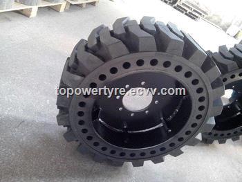 China solid tyre manufacturer 44555D 195 foam filled tyre