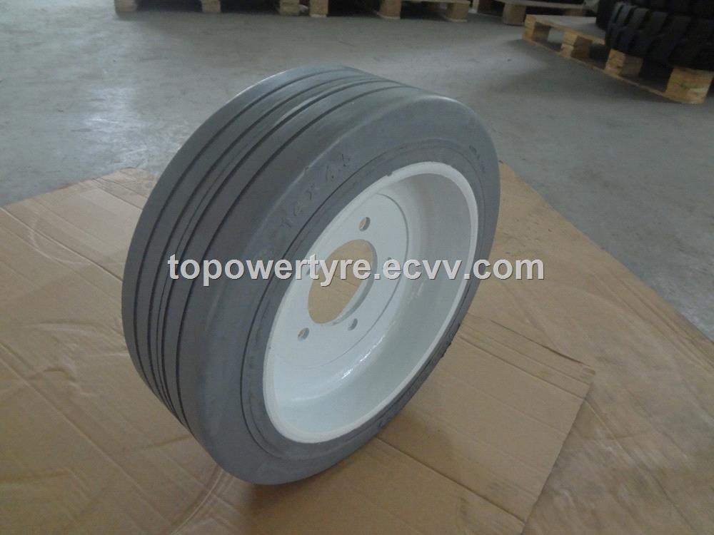 Grey rubber solid non marking tire 1445 solid for JLG 1532E JLG1932E JLG1532E3 JLG1932E3