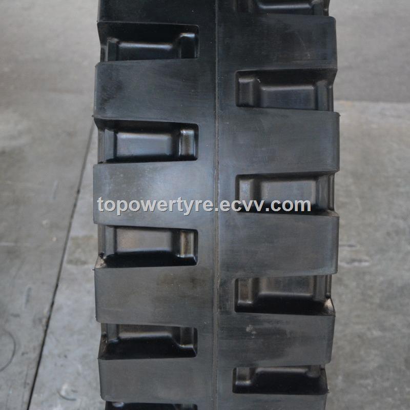 Resilient solid tire 35x1220 for forklift truck