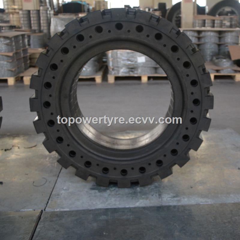 Resilient solid tire 35x1220 for forklift truck