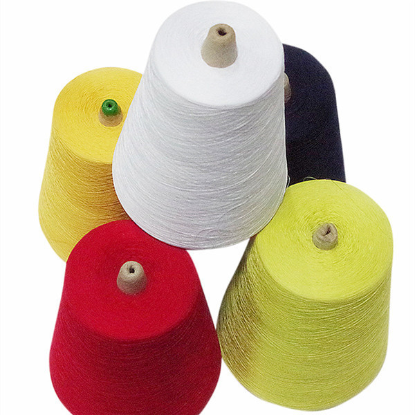 White color 210d6 spun polyester sewing thread