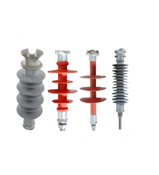 High voltage power transmission pin insulator with spindle