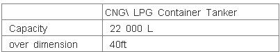 20 40 CNG LPG Container Tanker
