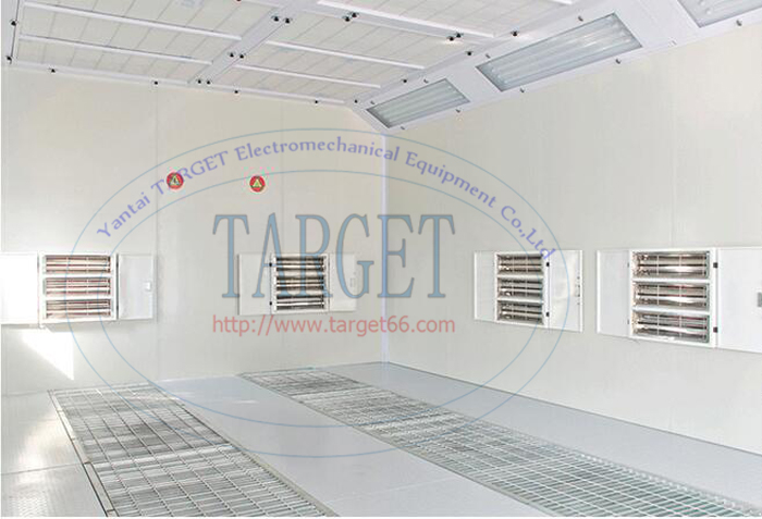 Car body spray paint booth for sale with electrical heating system