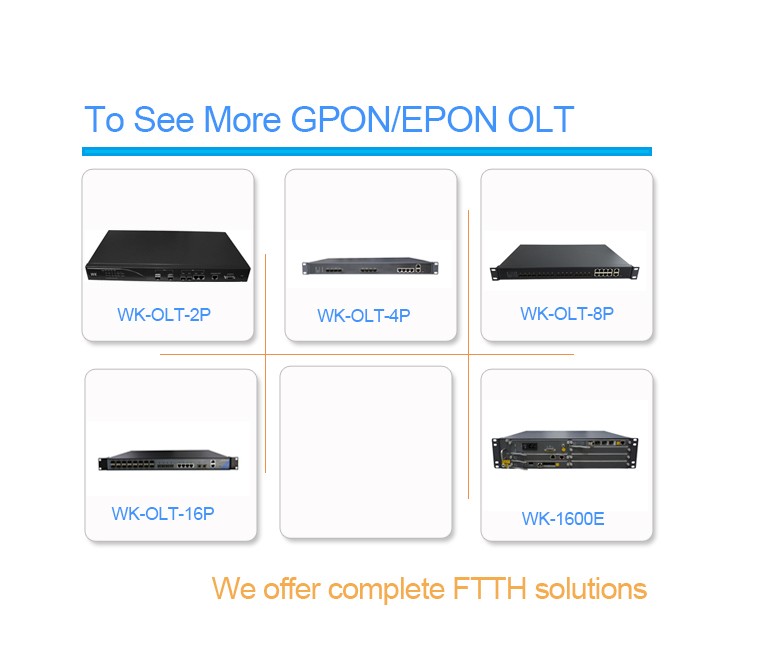 FTTH network equipment optic fiber GEPONEPON OLT 1U 4 PON