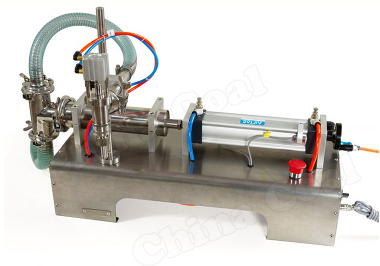 505000ml Single Head Liquid Softdrink Pneumatic Filling Machine table