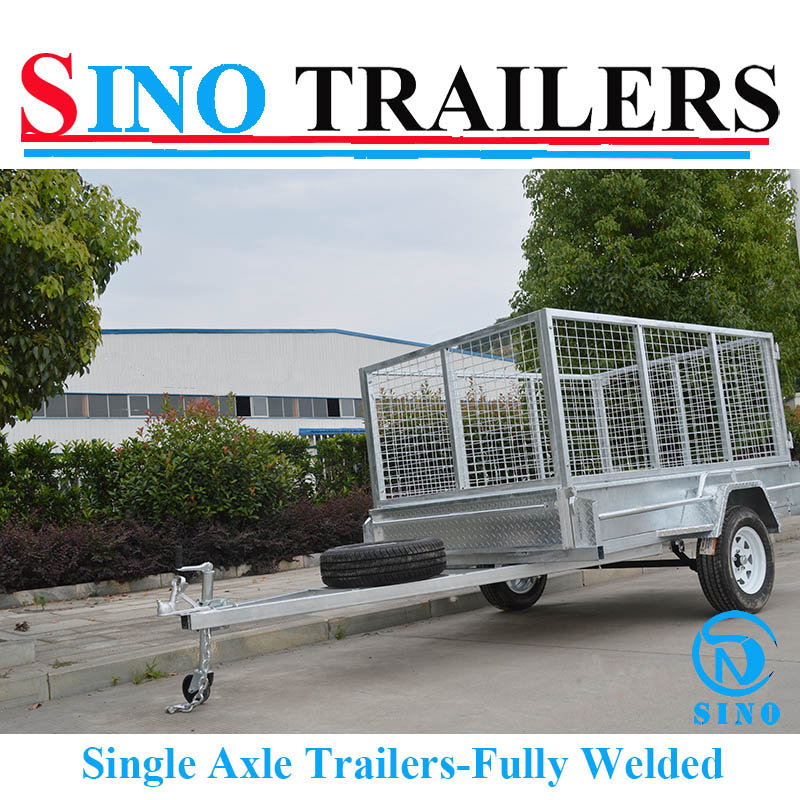 SINO Fully Welded 64 Single Axle Box Trailer for Australian