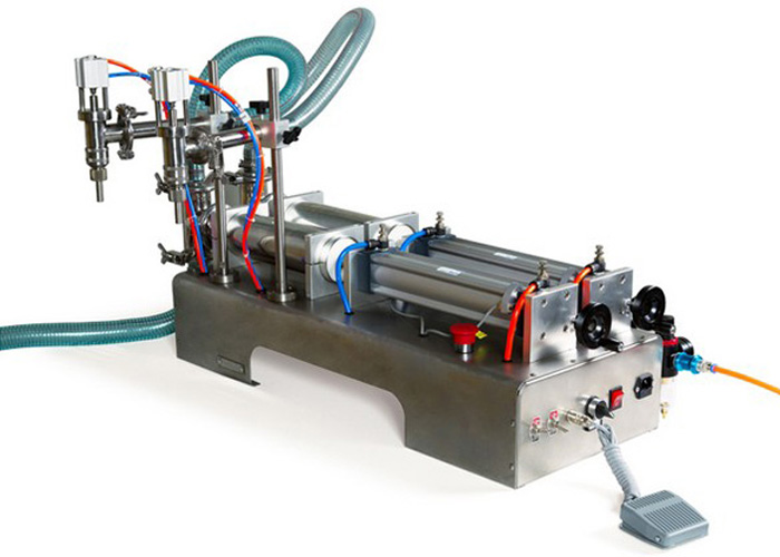 SemiAutomatic Two Nozzle Piston Pneumatic laundry washing Liquid filling machine