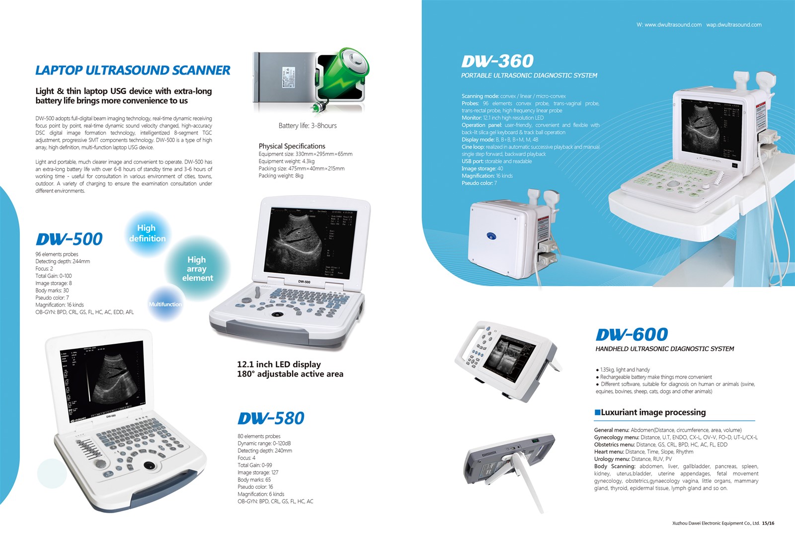 Laptop medical ultrasound mini portable ultrasound machine DW-580 from  China Manufacturer, Manufactory, Factory and Supplier on ECVV.com