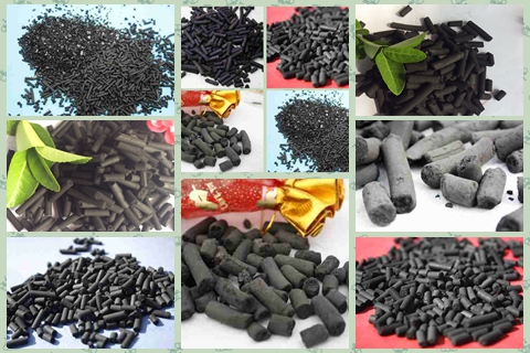 Ningxia Factory 2mm 4mm Extruded Columnar Activated carbon