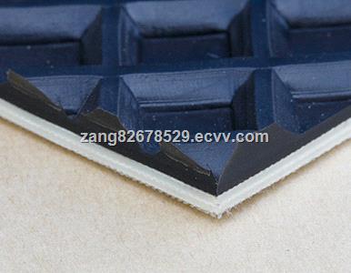 Lianshun PVC Black Checker Conveyor Belt For Sander34SG9