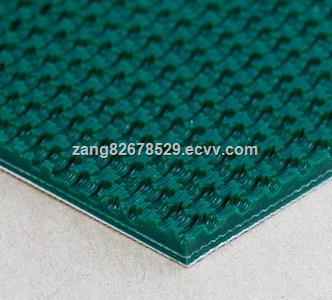 Lianshun PVC Green Wave Rough Top Conveyor Belt Manufacturer