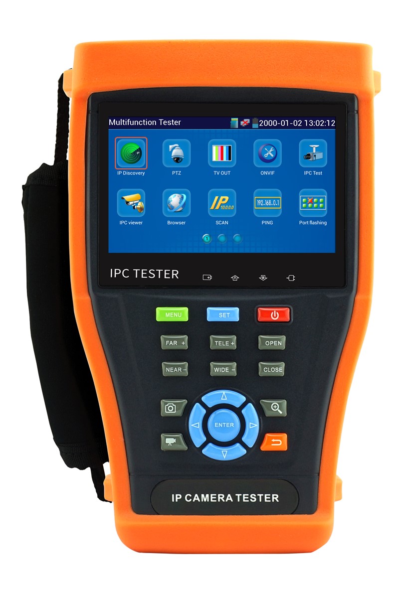 protable 43 inch touch screen cctv tester with POE power