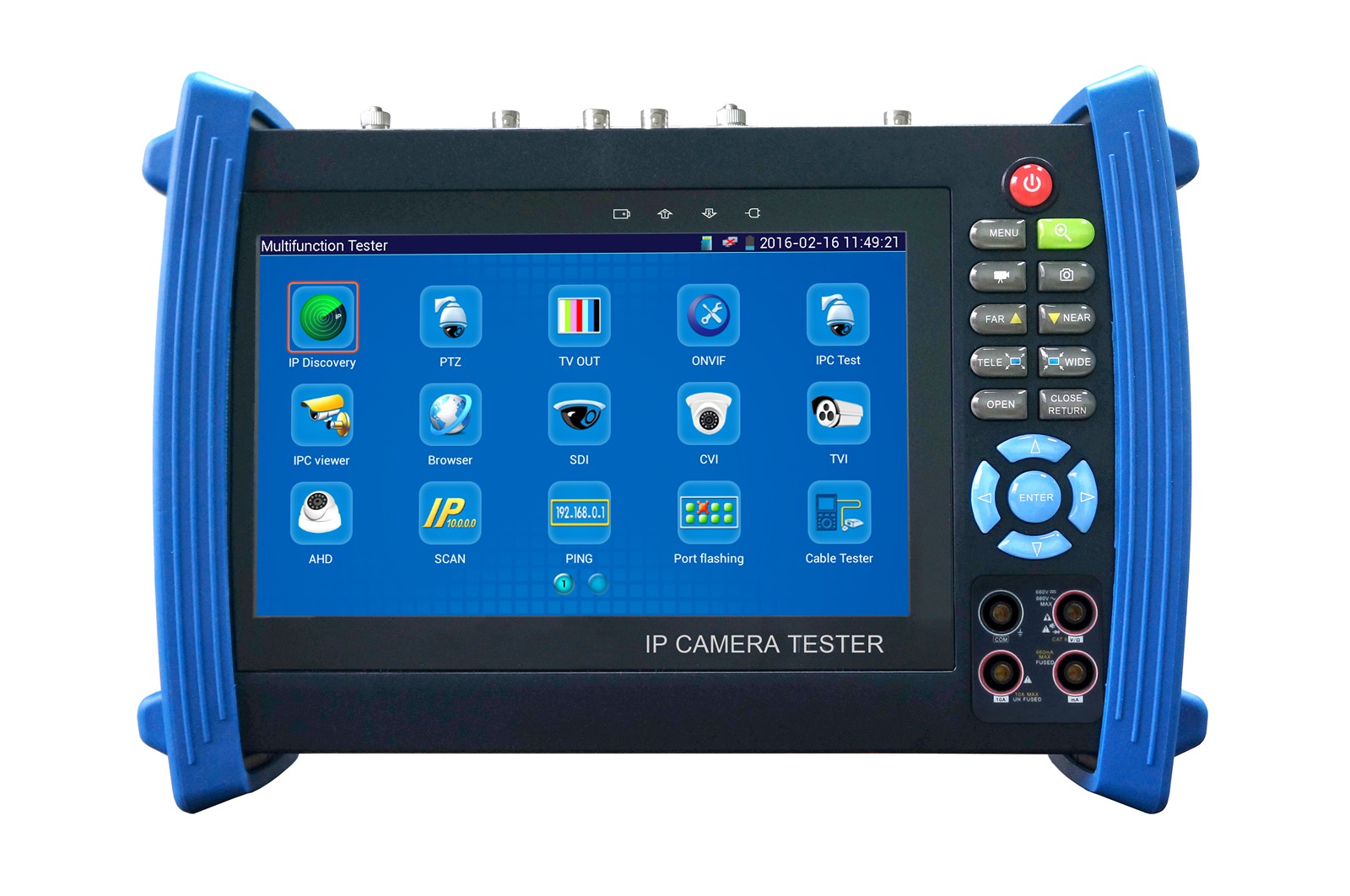 7 inch touch screen multfunction ip cctv tester