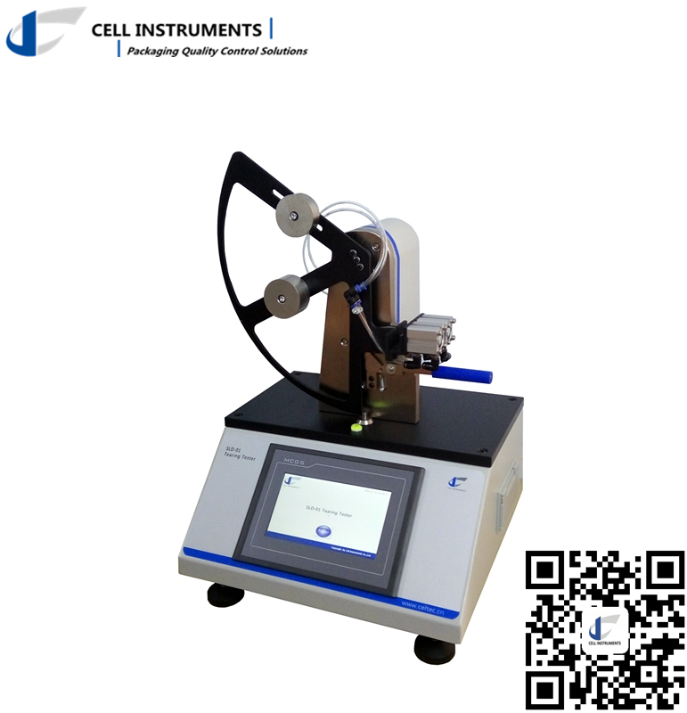 Plastic film tearing force tester