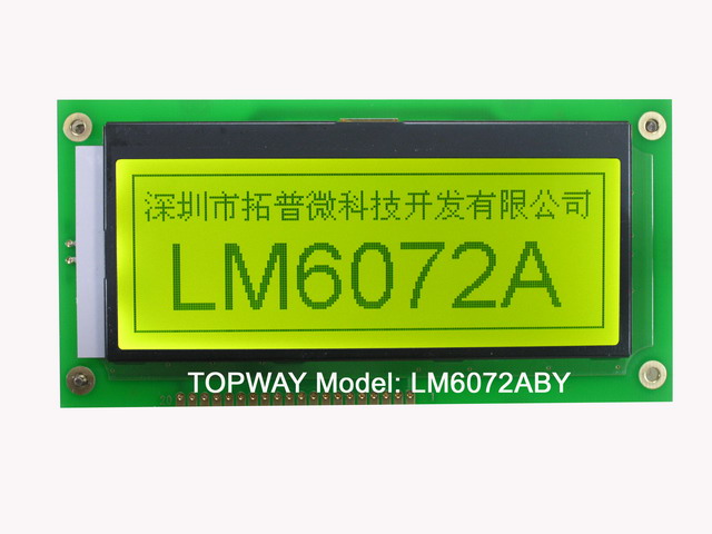 192x64 Graphic LCD Module LM6072