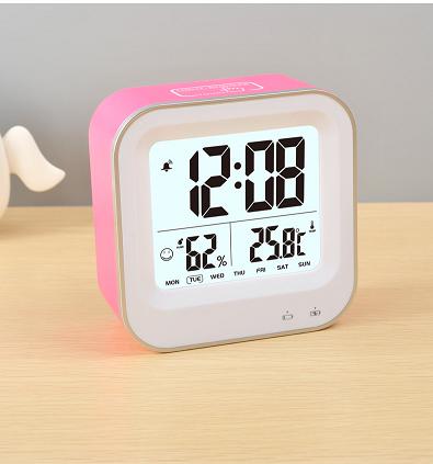 Hot style digital desktop electronic smart clock with TimeThermometerHygrometer Display