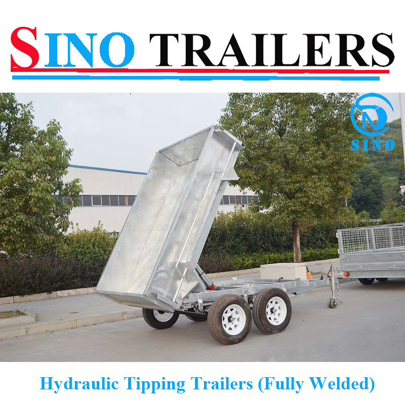 2000kgs Customized Double Axle Cage Trailer with Tipping System