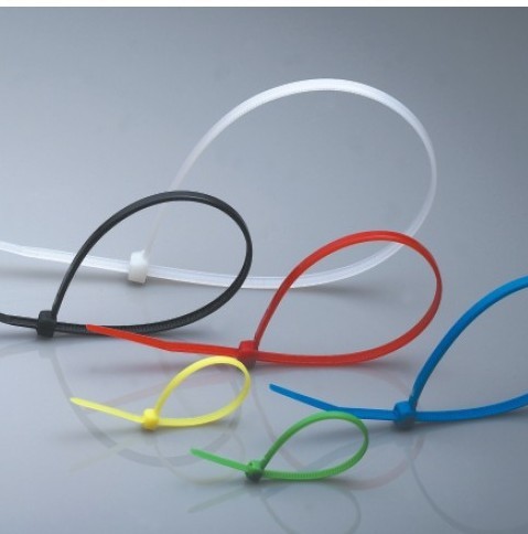 Hot selling plastic zip ties selflocking coloured cable ties