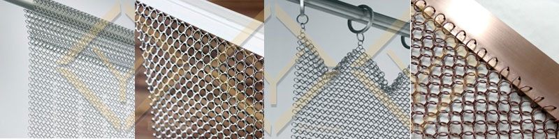 PinYee Hebei Interior welded stainless PVD coated Decorative ringchainmal mesh