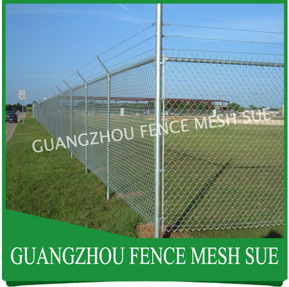 5050mm diamond wire netting school Stadium chain link fence