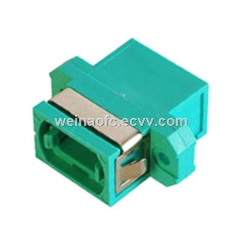 Fiber Optic Adapter Adaptor Coupler MPOMPO OM3 aqua Plastic Housing