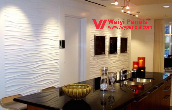 3D Wall Panels in Living Room Textured Wall WY105