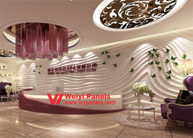 3D Wave Wall Panels3D Wall Panels Background Wall WY366