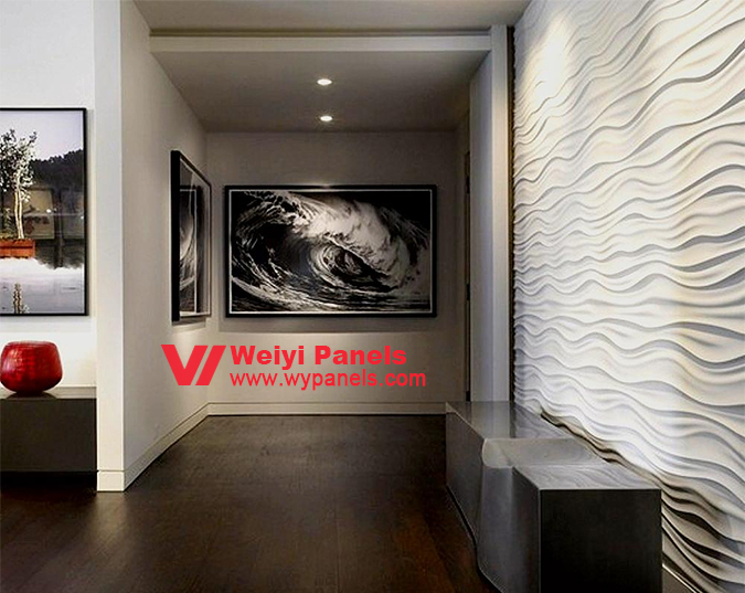 3D Wall Panels in Living Room Textured Wall WY105