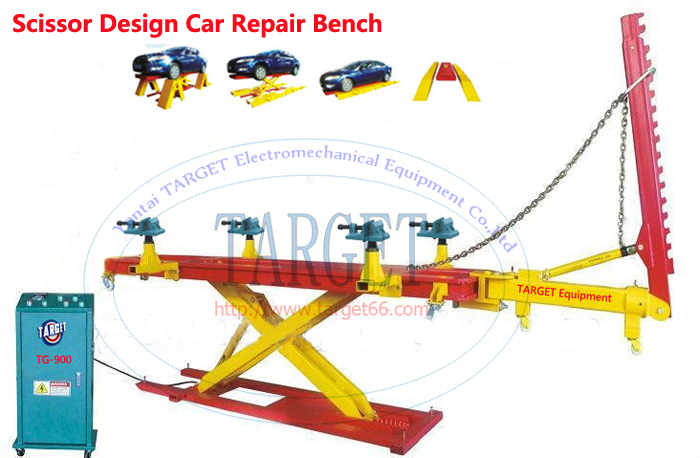 Scissor design Auot car body repair bench cheap frame machine