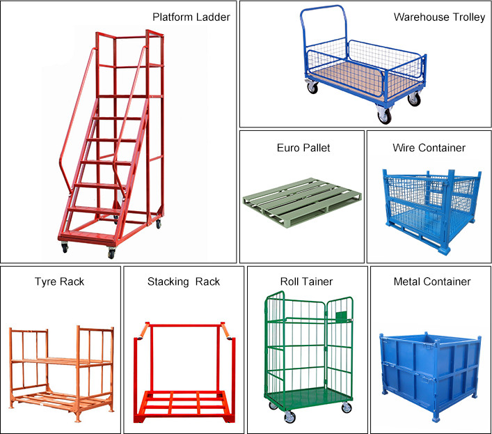 Warehouse roll cagemobile rackroll container