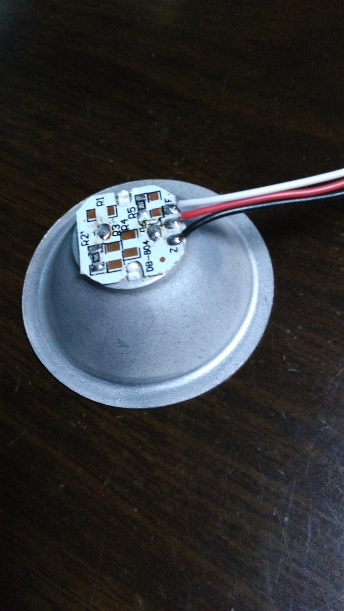 56mm white alumium reflector cup 1W LED headlamp and flashlight
