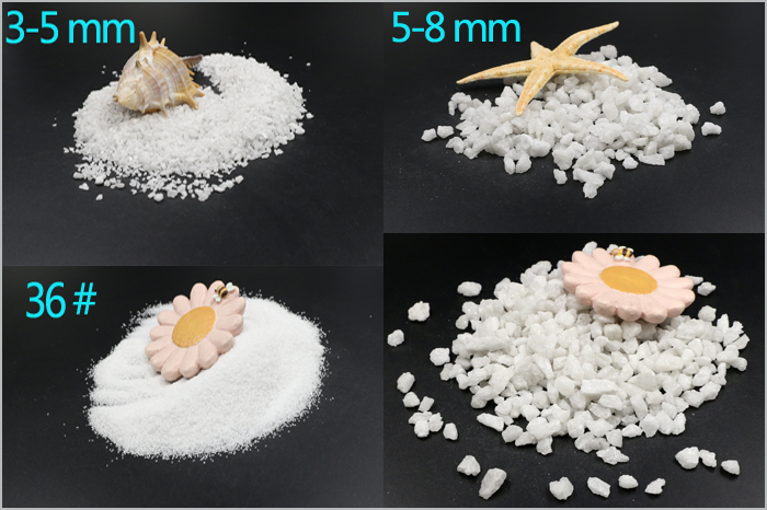 Abrasive grade white fused aluminacorundum