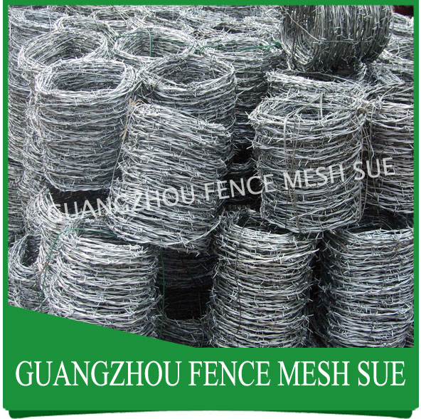 1214 gauge Galvanised used barb wire for sale