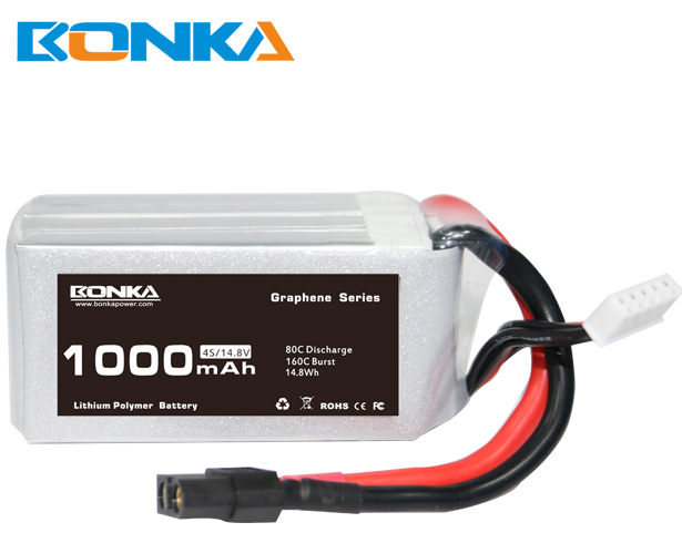 Bonka 1000Mah 80C 4S Graphene Lipo