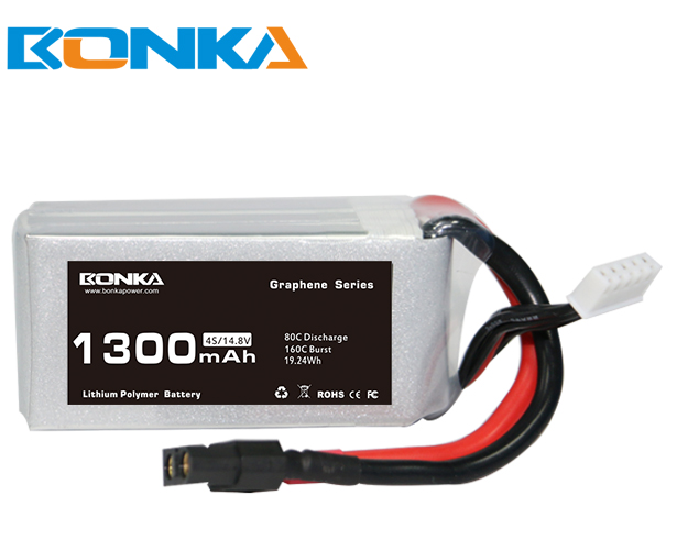 Bonka 1300Mah 80C 4S Graphene Lipo