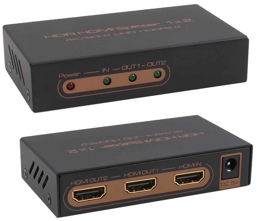 HDR HDMI Splitter V20 used for 4K60Hz UHD HDCP22