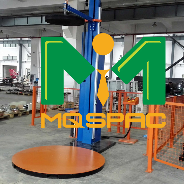 Mqspac Semiauto pallet wrapper with top plate