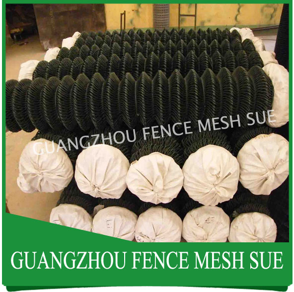 Anti rust vinyl coated chain fencing black vinyl fencing price