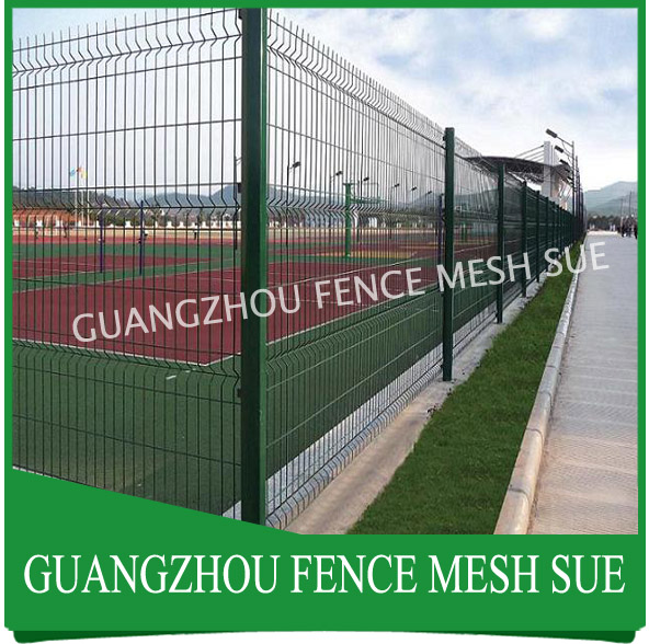 Dark green powder coating 3d folding garden fence panels China